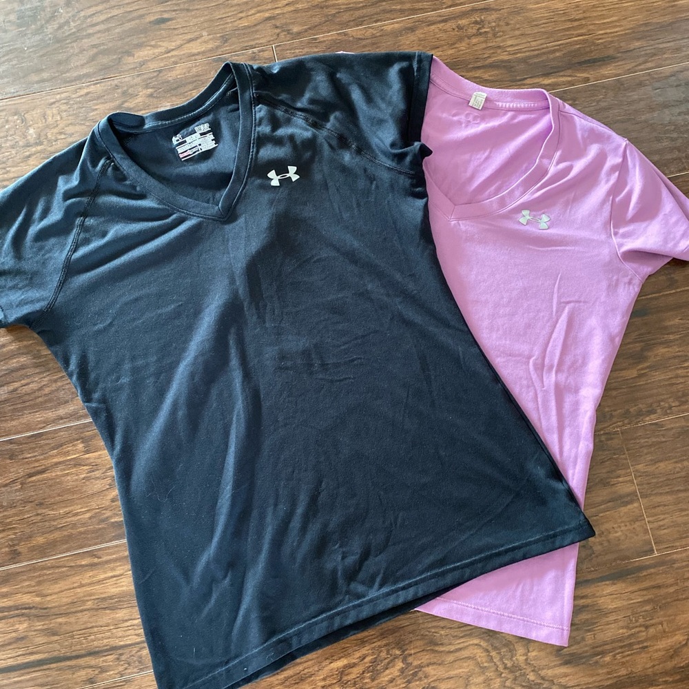 Two Size Small Under Armour workout Tees